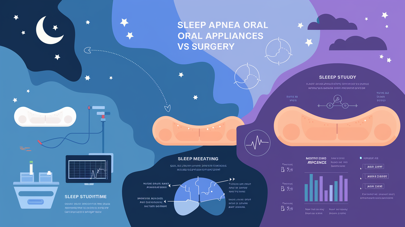 Infographic: sleep apnea oral appliances vs surgery