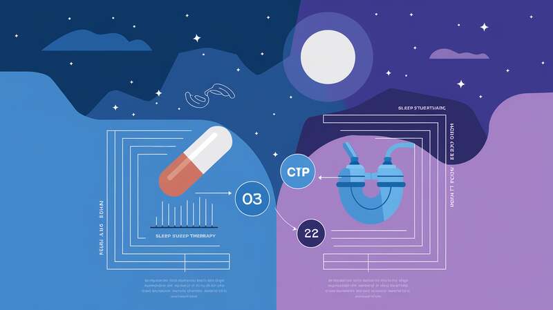 Infographic: sleep apnea pill vs CPAP therapy which works better
