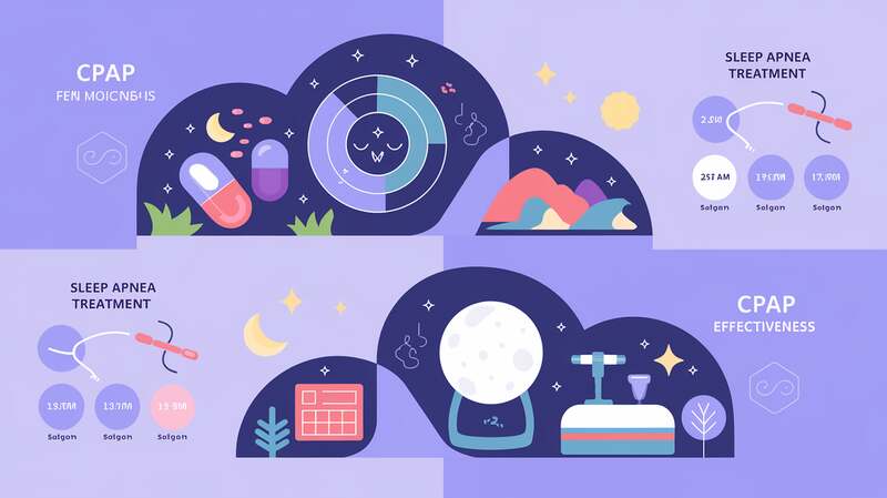 Infographic: sleep apnea pill treatment vs CPAP effectiveness compared