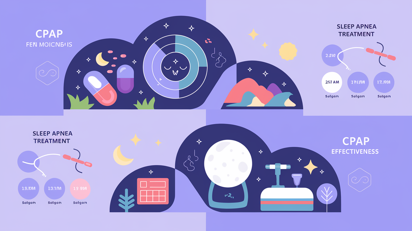 Infographic: sleep apnea pill treatment vs CPAP effectiveness compared